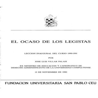 El ocaso de los legistas