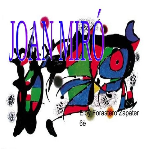 Eloi.  joan miró