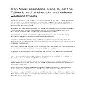 Twitter acquisition by Elon musk | PDF