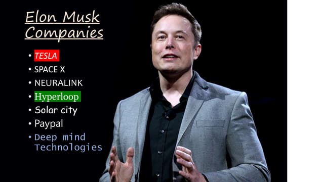 Elon musk and his business | PPT