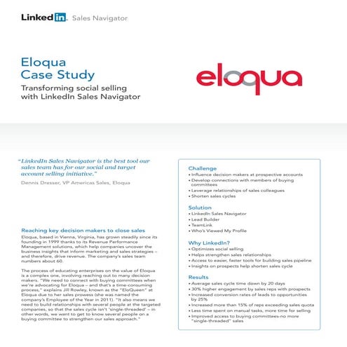 Eloqua case-study
