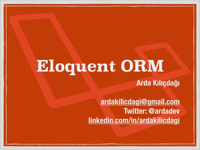 Eloquent ORM
