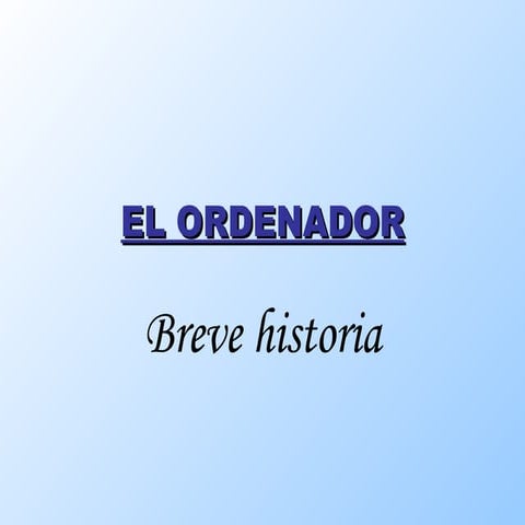 El Ordenador
