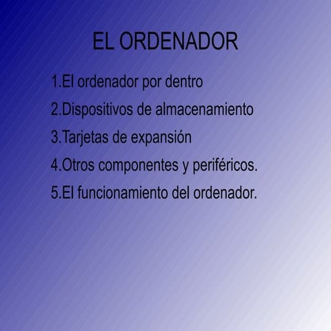 El ordenador por dentro