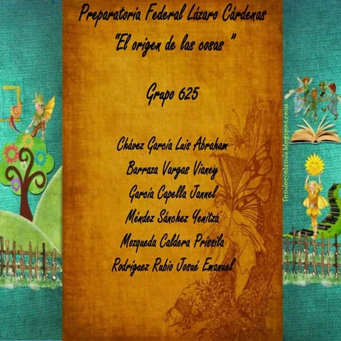 El origen de las cosas