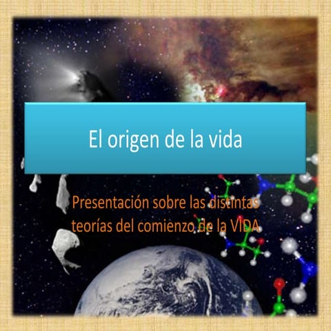 El origen de la vida