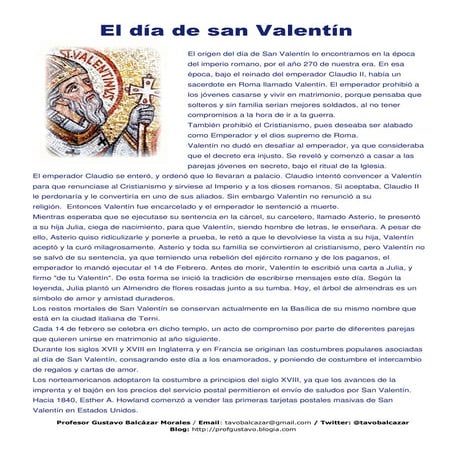 El origen del día de san valentín