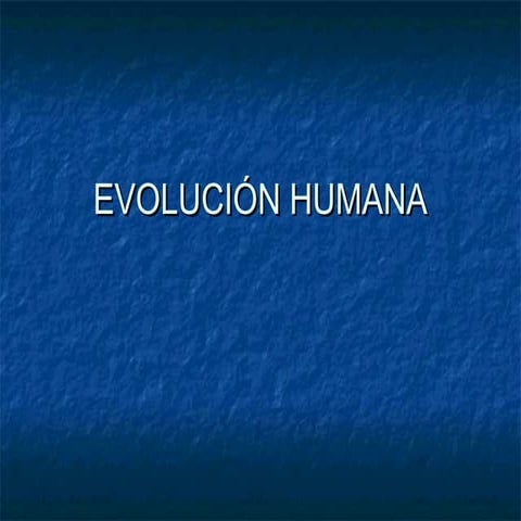 El origen del hombre