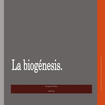 El origen del hombre, cosmogénesis, biogénesis parte dos