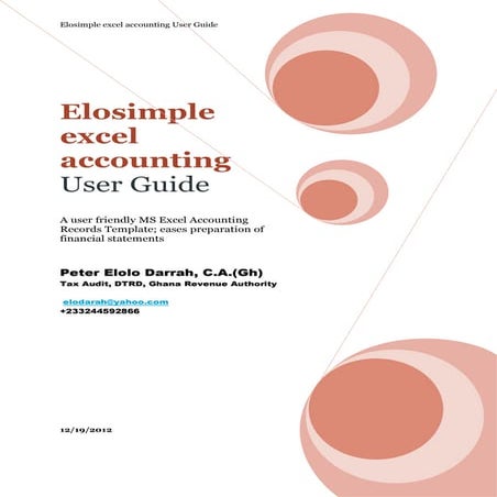 Elosimple excel accounting
