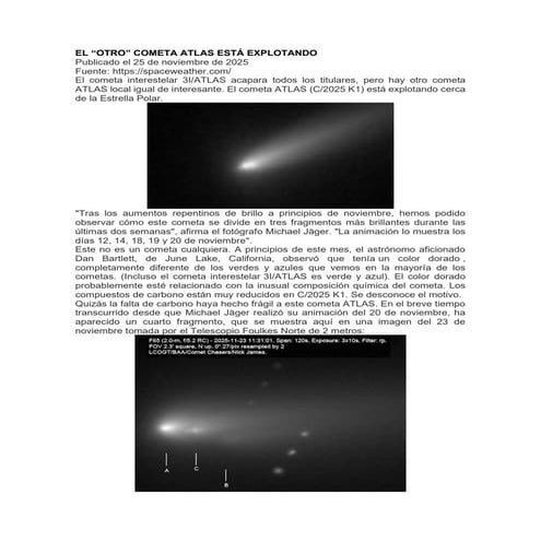 El otro cometa ATLAS está explotando - spaceweather.com - Nov 25, 2025.pdf