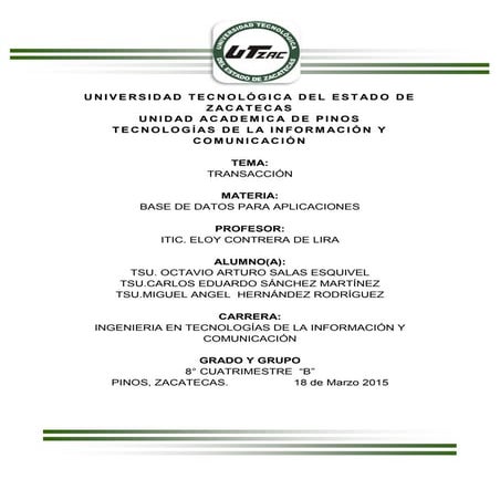 Diccionario de datos