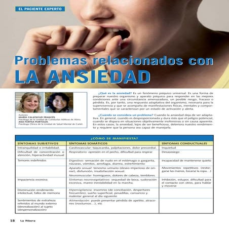 El paciente experto en ansiedad