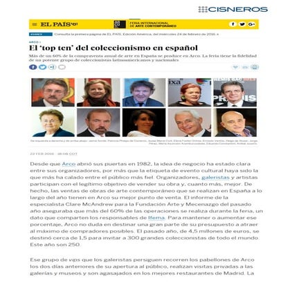 El “Top Ten” del coleccionismo. El País.