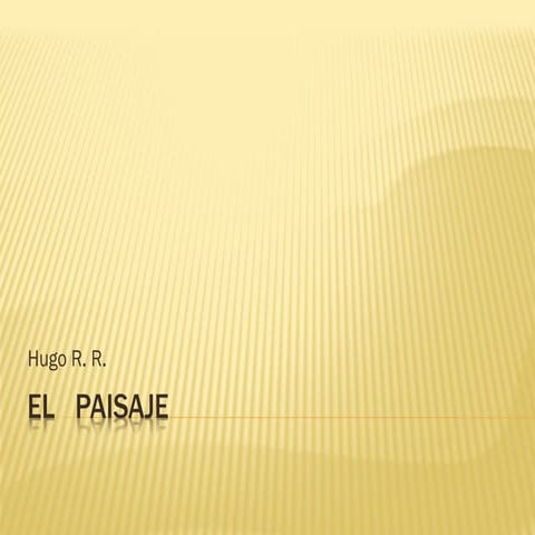 El   paisaje