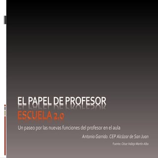 El papel de profesor en la Escuela 2.0