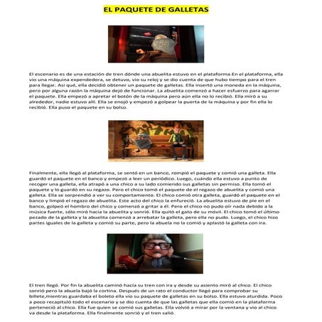 El paquete de galletas 