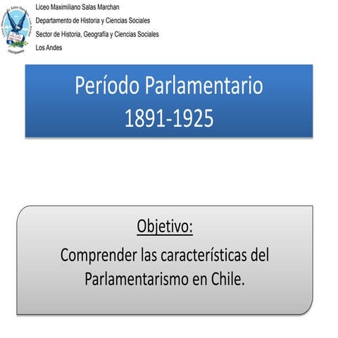 El Parlamentarismo a la chilena