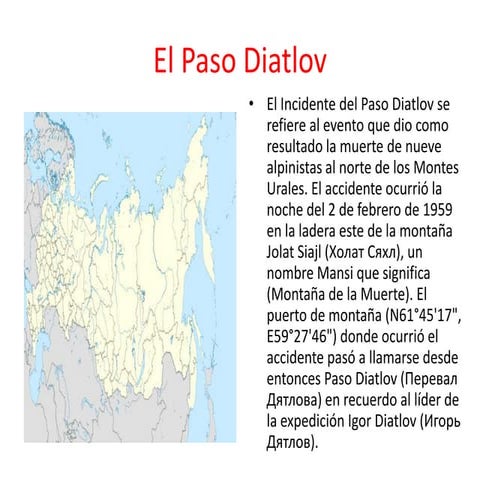 El paso diatlov