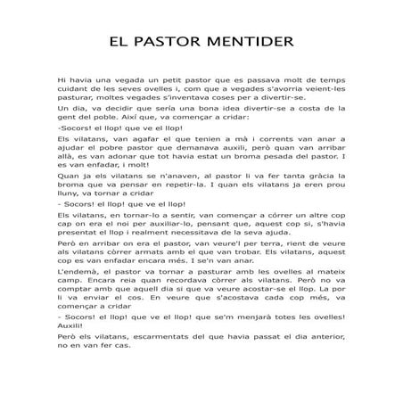 El pastor mentider