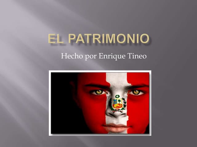 El patrimonio
