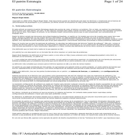 El patrón Estrategia de diseño de software