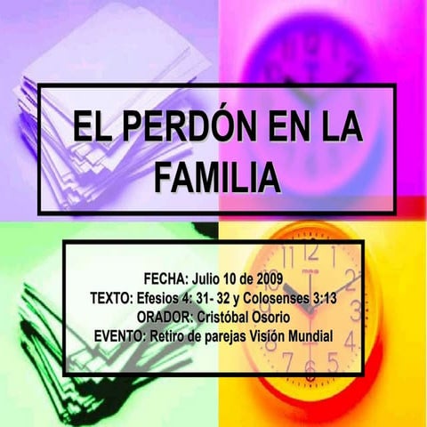 El perdón en la familia