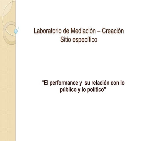 El performance conferencia de Edwin Jimeno