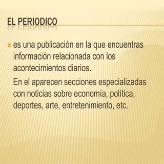 El periodico diapositivas