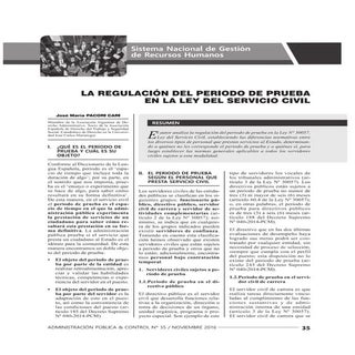 PERIODO DE PRUEBA EN LA LEY 30057 D...