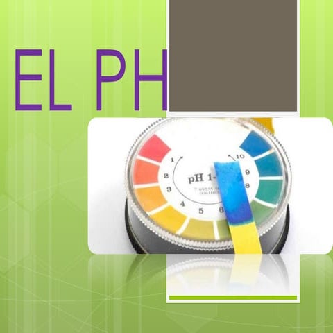 El ph para bioquimica