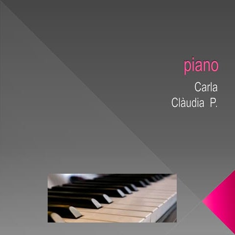 El piano