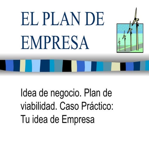 El Plan De Empresa | PPT