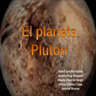 El planeta plutón
