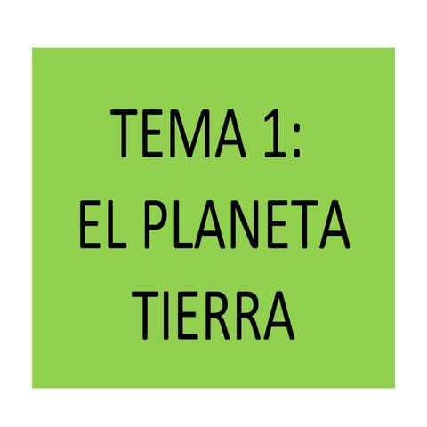El planeta tierra ppt