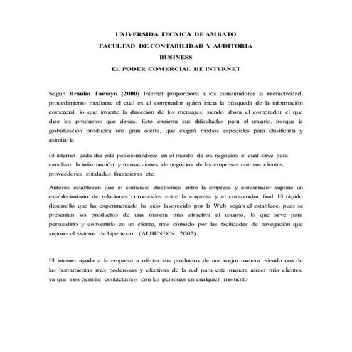 El poder comercial de internet