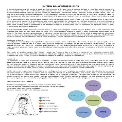 El poder del autoconocimiento | DOCX