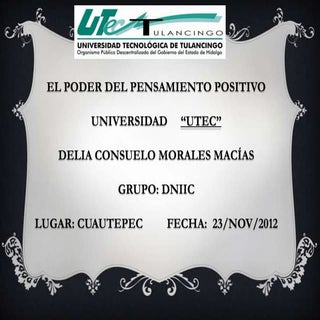 El poder del pensamiento positivo