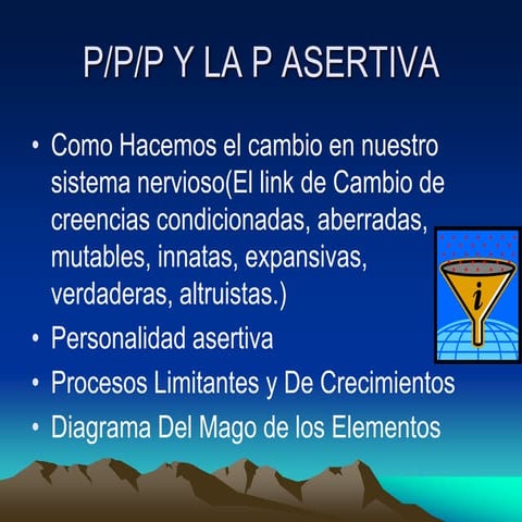 El poder del pensamiento programado y el desarollo