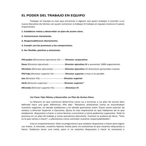 El poder del trabajo en equipo | RTF