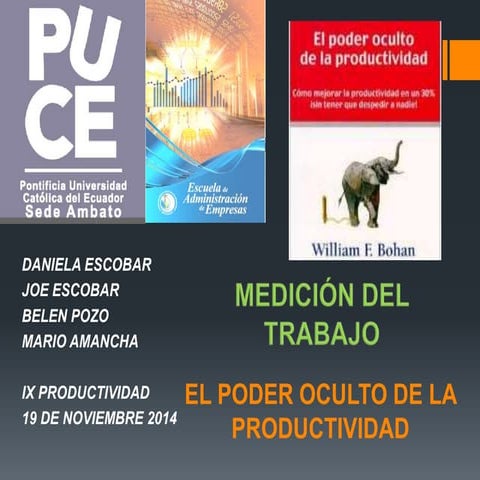 El poder oculto de la productividad | PPTX