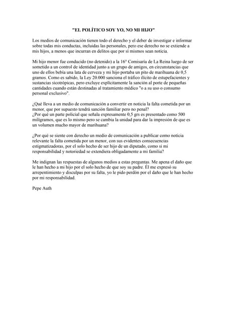 El político soy yo