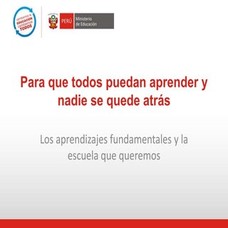 El porqué de los aprendizajes funda...