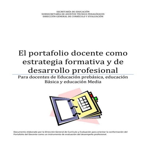 El portafolio docente