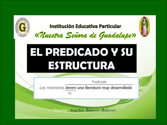 El predicado y su estructura