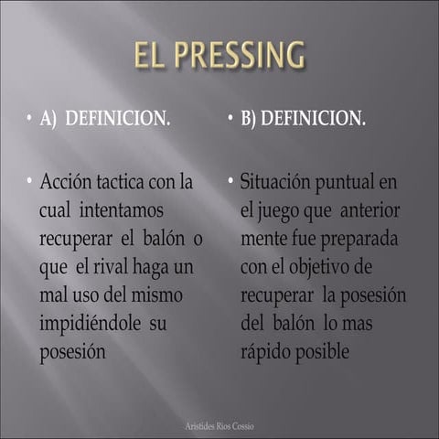 El pressing | PPT