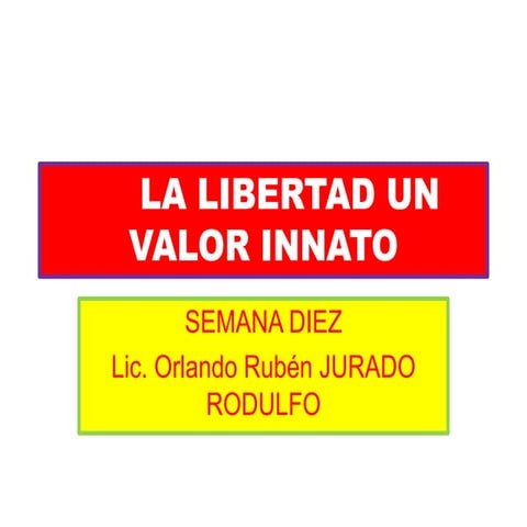 El problema de la libertad (clase nº 13)