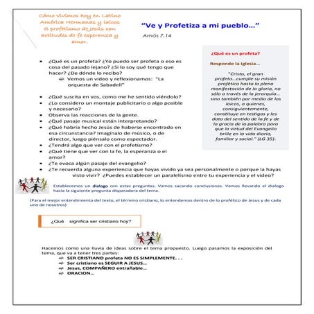 El profetismo de jesus