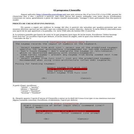 El programa clonezilla