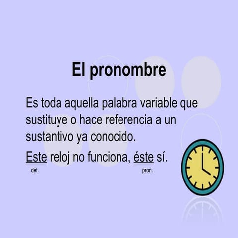 El pronombre